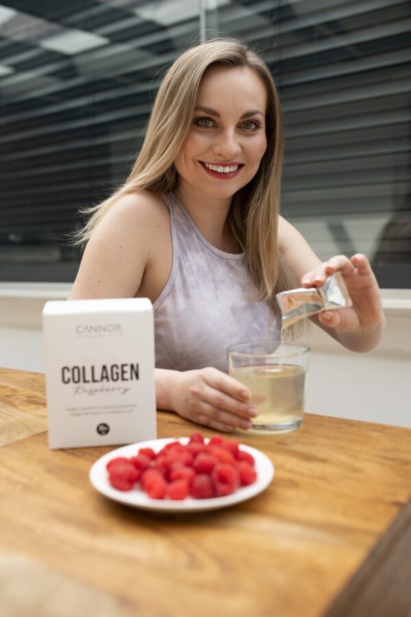 Collagen drink with hyaluronic acid, Cannor, Halal collagen, collagen raspberry, Cannor London UK