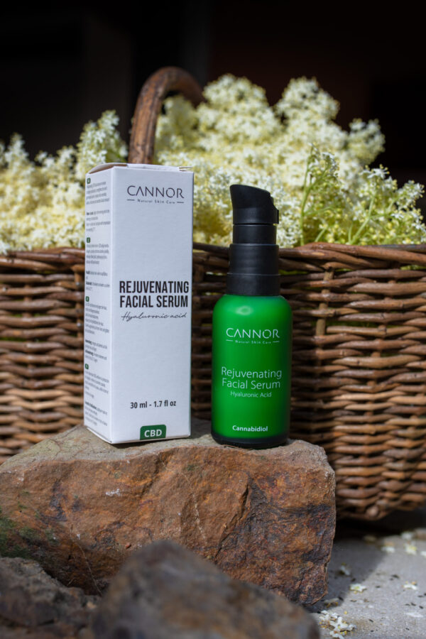 Rejuvanating face serum Cannor, Hyaluronic Acid, Cannor UK London, Natural Skincare London